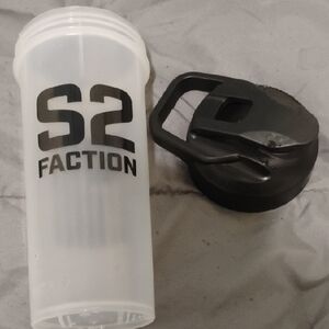White and Black Shaker Bottle